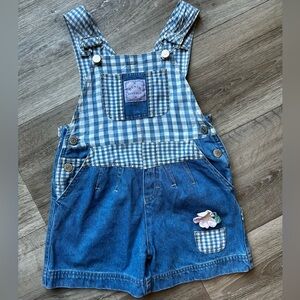 Vintage Blue Denim Kids Overalls